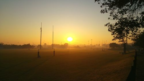 Early morning outside 