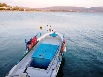 High angle view of sea against sky