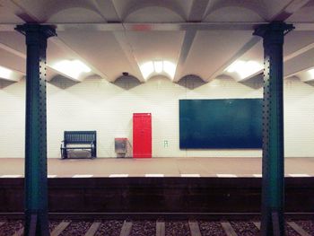 Interior of subway station