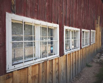 Built structure with windows