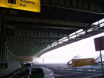 View of road in city