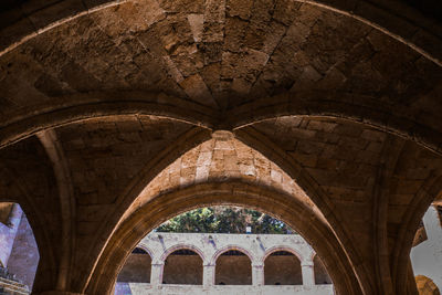 Low angle view of historical building