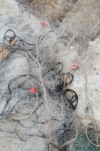 Close-up of fishing net