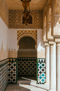 Empty corridor of building