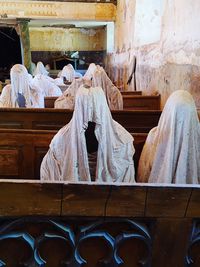 Clothes drying on clothesline