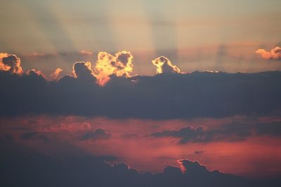 Scenic view of sky at sunset