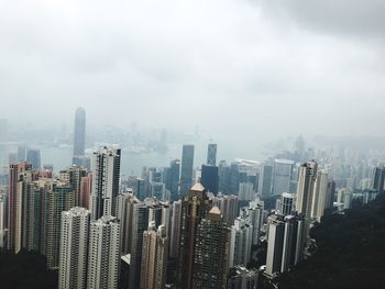 High angle view of cityscape