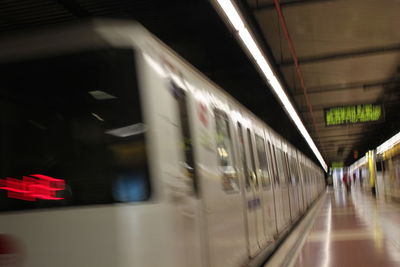 Underground subway station