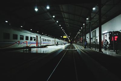 Train at railroad station