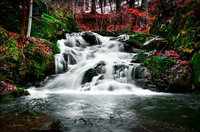 River flowing through rocks