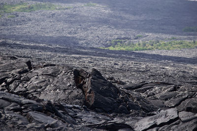 Scenic view of volcanic landscape