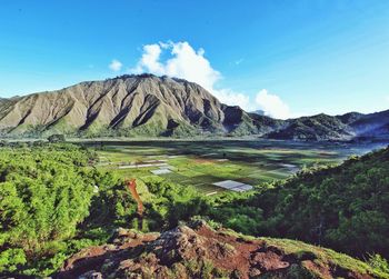 Scenic view of landscape against sky