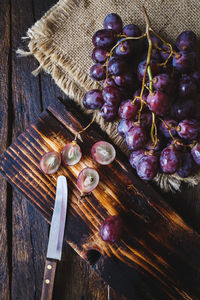 Close-up of food on table