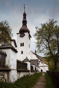 Church in the mining village of spania dolina in northern slovakia.