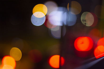 Defocused image of lights at night