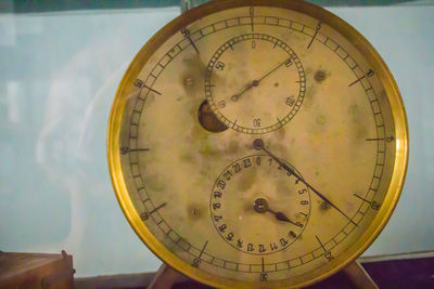 Close-up of clock