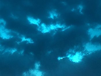 Low angle view of lightning in sky