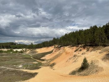 Scenic view of landscape against sky