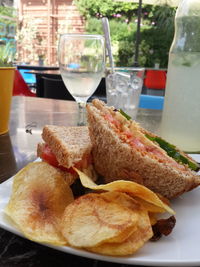 Close-up of food in plate