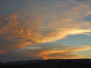 Sunset over landscape