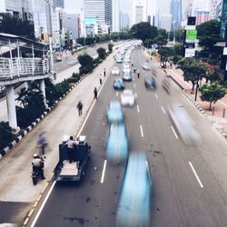 Traffic on city street