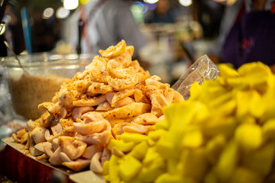 Close-up of yellow for sale in market