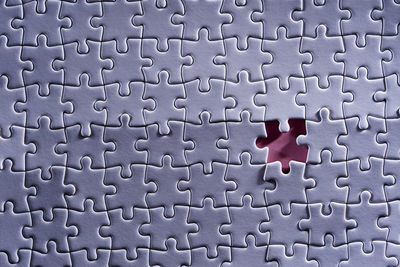 Full frame shot of jigsaw puzzle