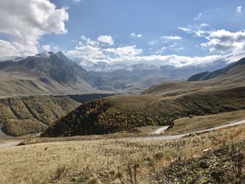 Scenic view of landscape against sky