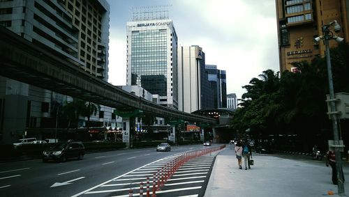 City street against sky