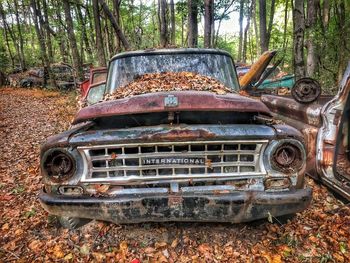 Abandoned rusty metal