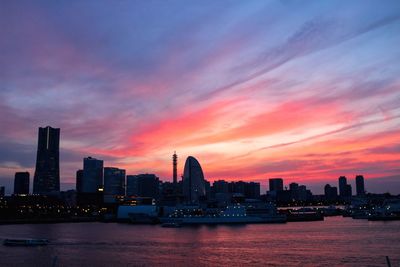 City at sunset