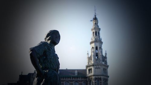 Low angle view of statue