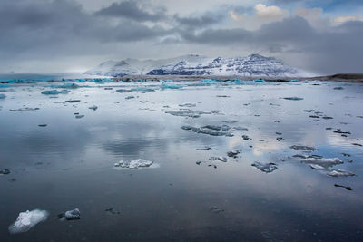 Jokulsarlon lagoon landscape, iceland