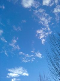 Low angle view of blue sky