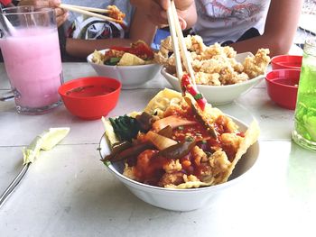 Close-up of meal