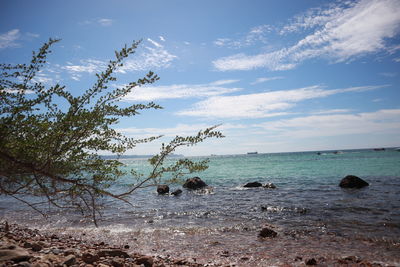 Scenic view of sea against sky