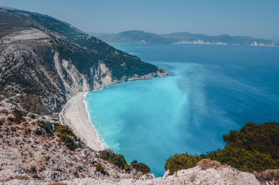 Beautiful myrtos beach, kefalonia greece