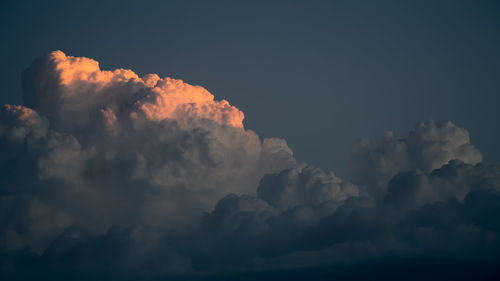 Low angle view of cloudscape against sky
