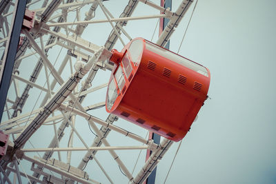 Low angle view of ferris wheel against sky