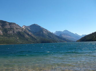 Scenic view of mountains against clear sky