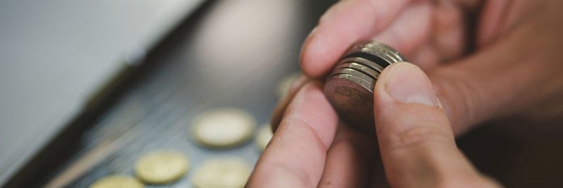 Close-up of hand