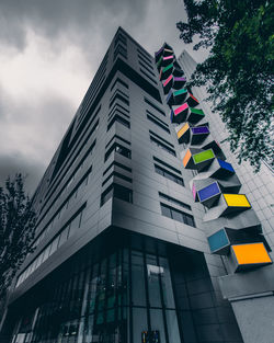 Low angle view of building against sky