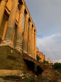 Low angle view of temple