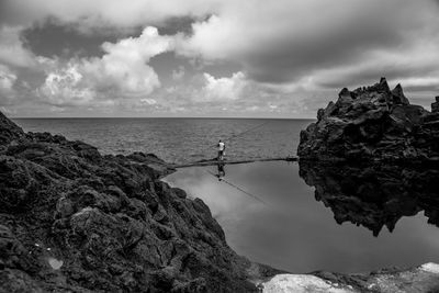 Scenic view of sea against sky