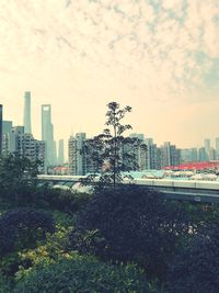 Cityscape against sky