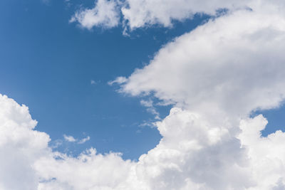 Low angle view of clouds in sky