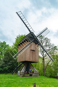 Low angle view of built structure against sky