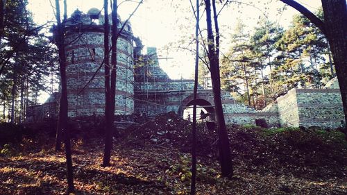 Built structure with trees in background