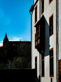 Exterior of old building against clear sky