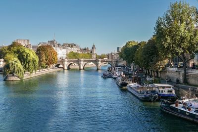 Pont neuf in paris france la seine river